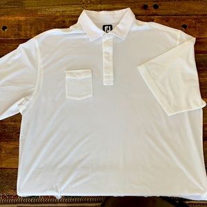 FootJoy Men’s Short Sleeves Golf Shirt 2XL White